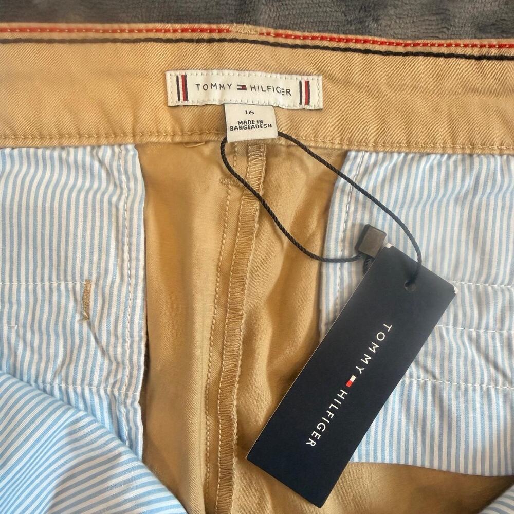 NWT Tommy Hilfiger TH Flex Slim Chino Pants Women’s Sz 16 Stretch Slimming - Picture 14 of 16